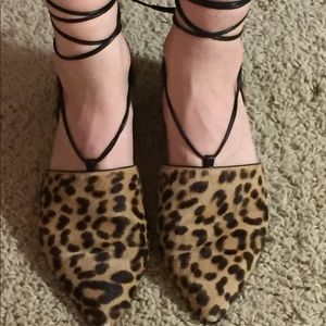 Gianvito Rossi calf hair flats